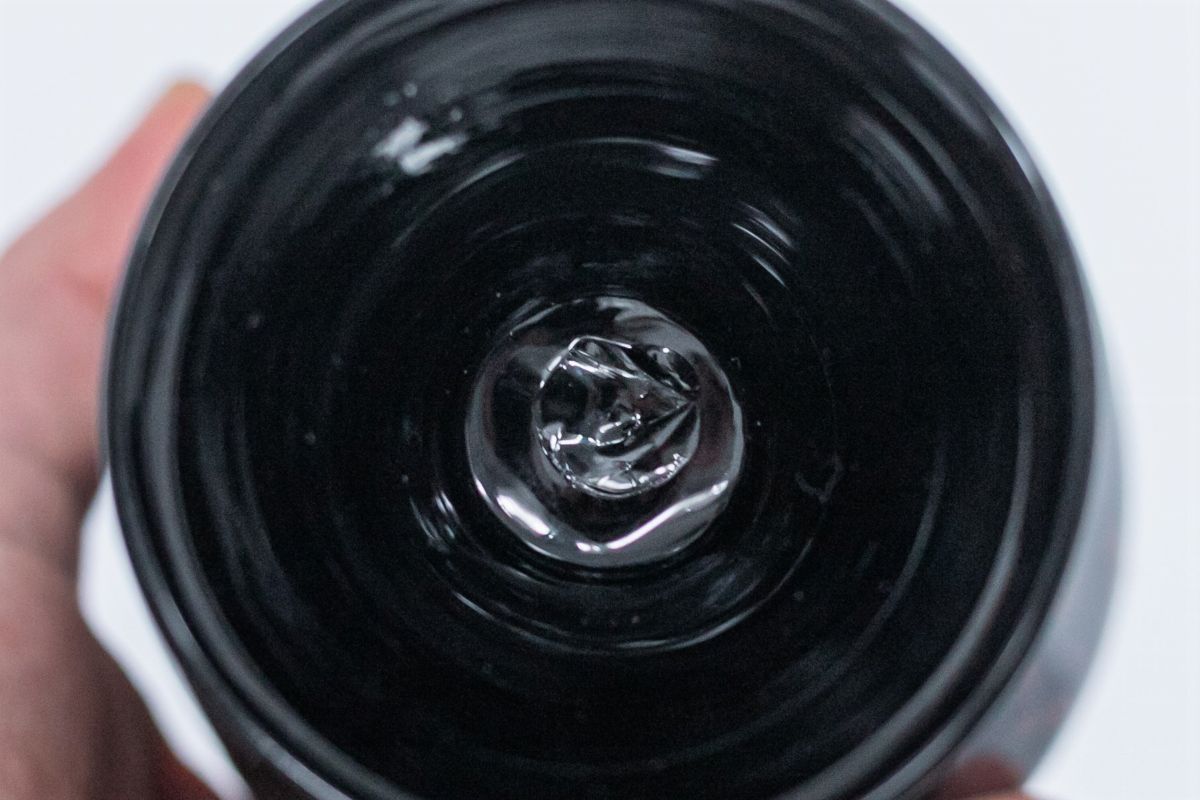 Vaso in Vetro di Murano Soffiato Nero