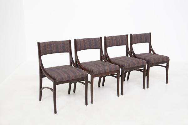 Manifattura Italiana - Set of Chairs in Dark Wood
