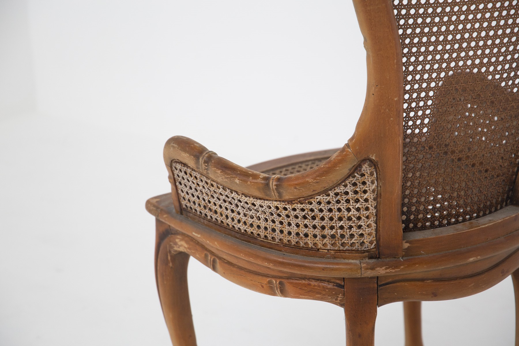 Set di sedie in Simil Bambù e Rattan di Giorgetti