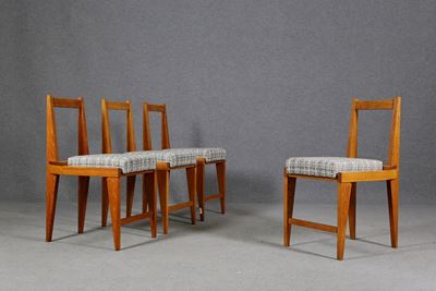 Set di Quattro Sedie Italiane Mid-century