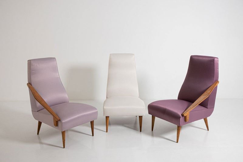 Gio Ponti - Set di Tre Poltrone Fils Edition (attr)