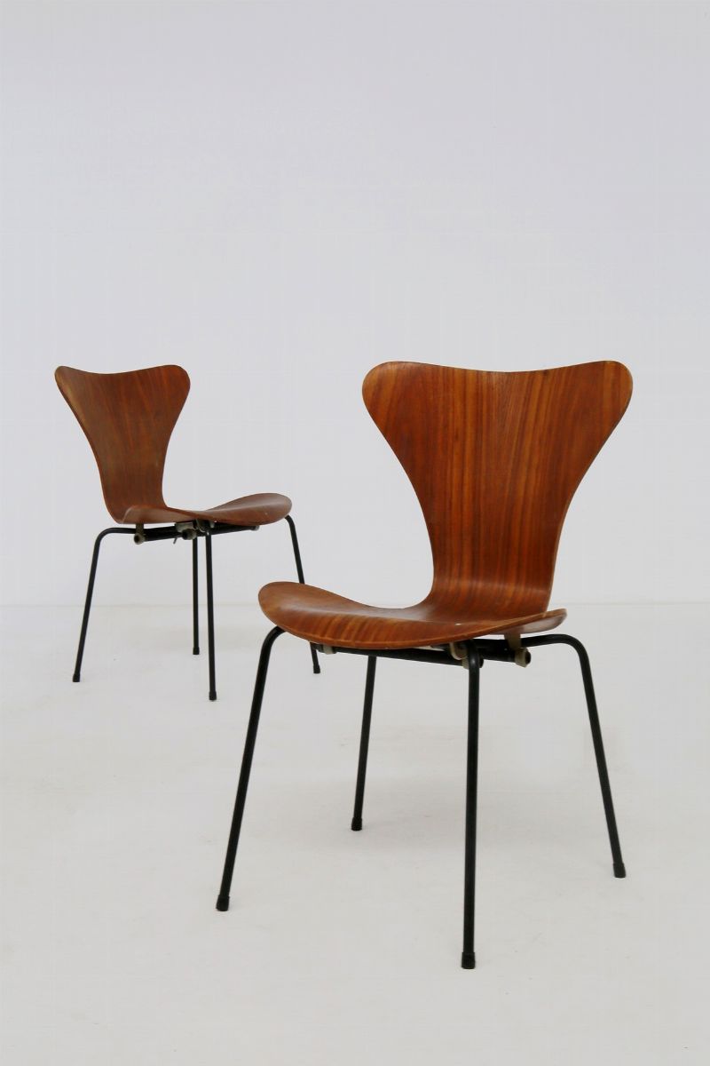 Set Sei Sedie Mod. Butterfly di Arne Jacobsen