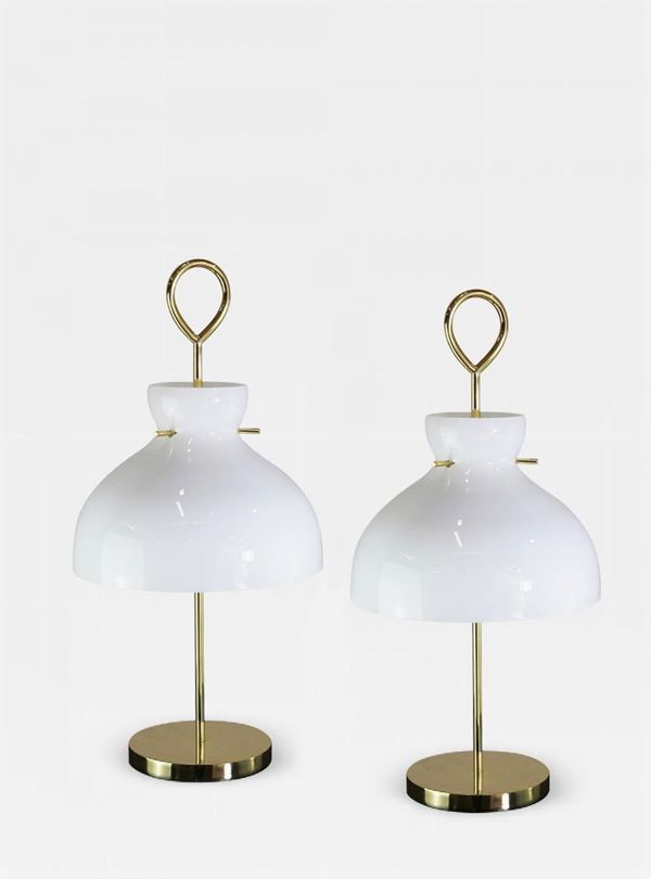 Ignazio Gardella - Coppia di lampade da tavolo in stile
