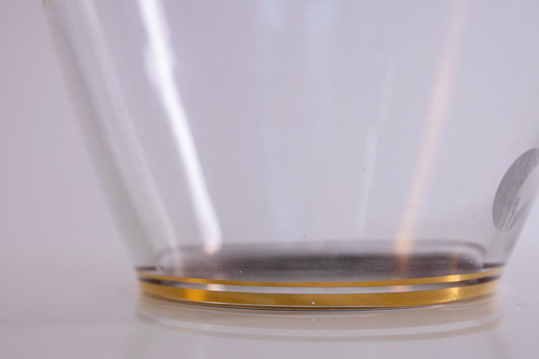Manifattura Italiana - Vaso in vetro di Murano con inserti in oro
