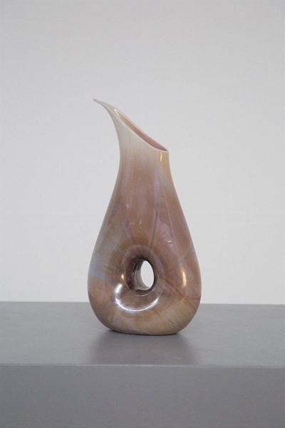 Vaso Italiano in Calcedonio di Aureliano Toso (attr.)