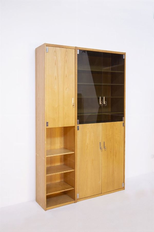 Vittorio Introini - Libreria italiana in legno vintage Mod Pelikan
