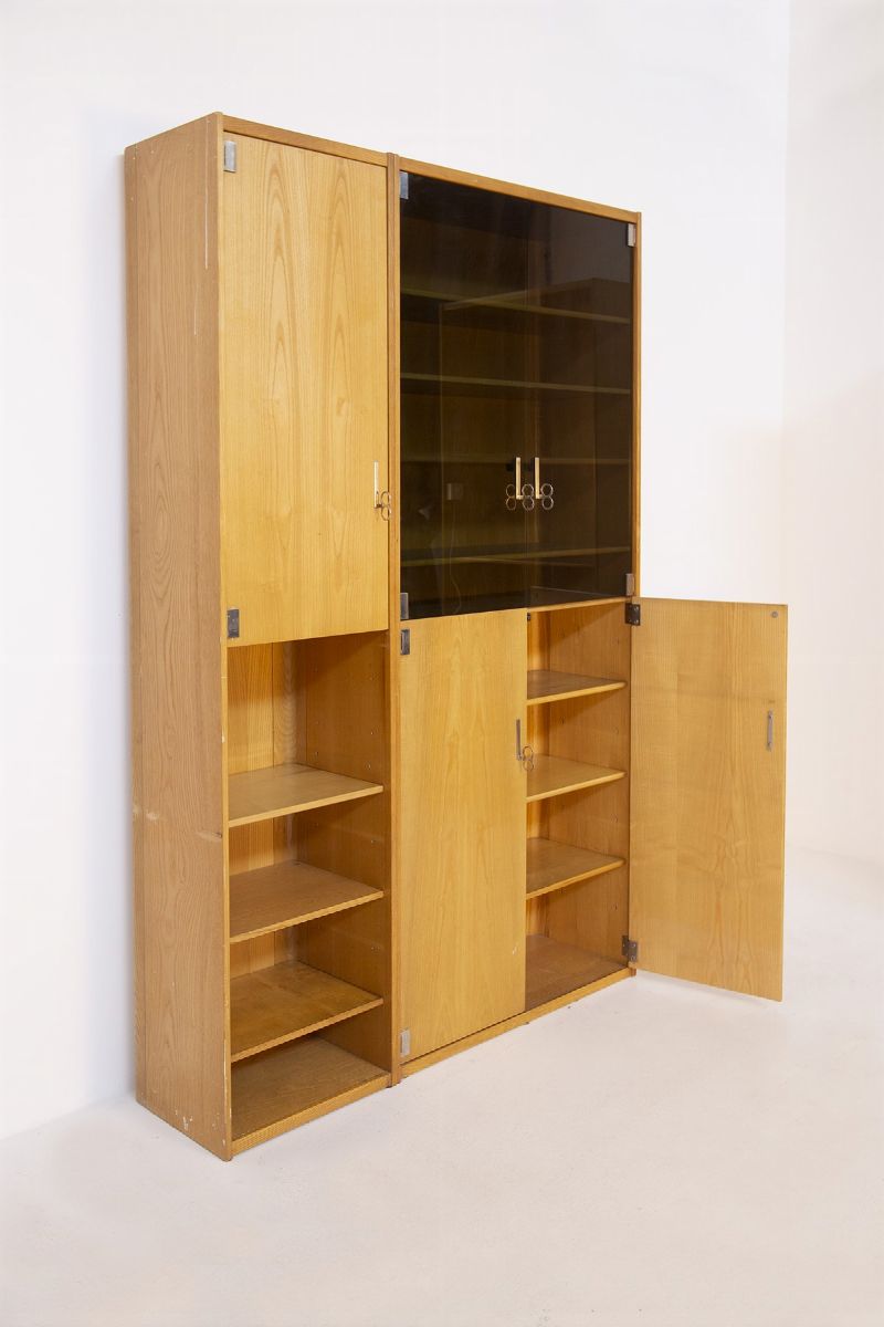 Libreria Italiana in Legno Vintage Mod Pelikan