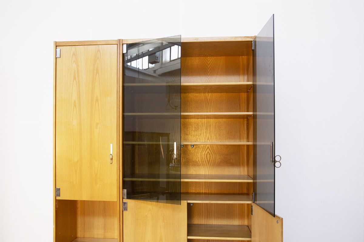 Libreria Italiana in Legno Vintage Mod Pelikan