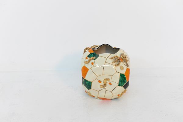 Domenico Pucci - Vaso in ceramica italiana d'epoca "Spider"