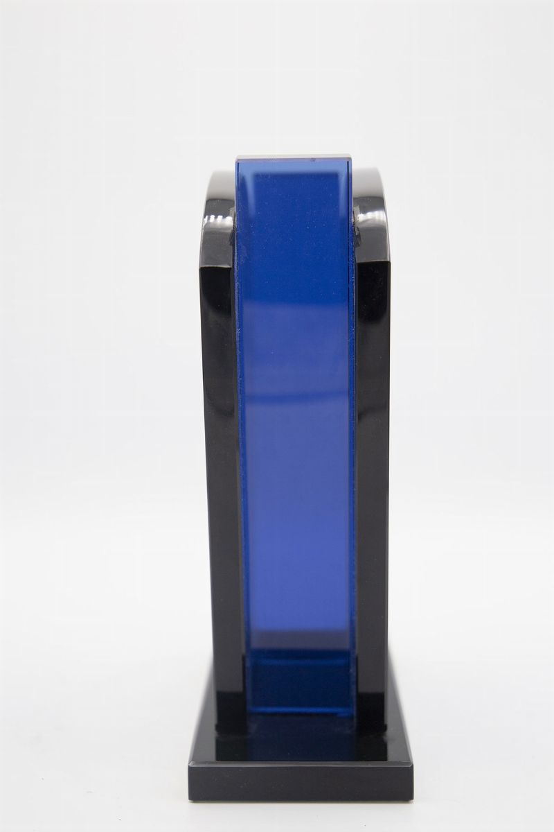 Vaso Elegante per Fontana Arte Vaso in Vetro Blu