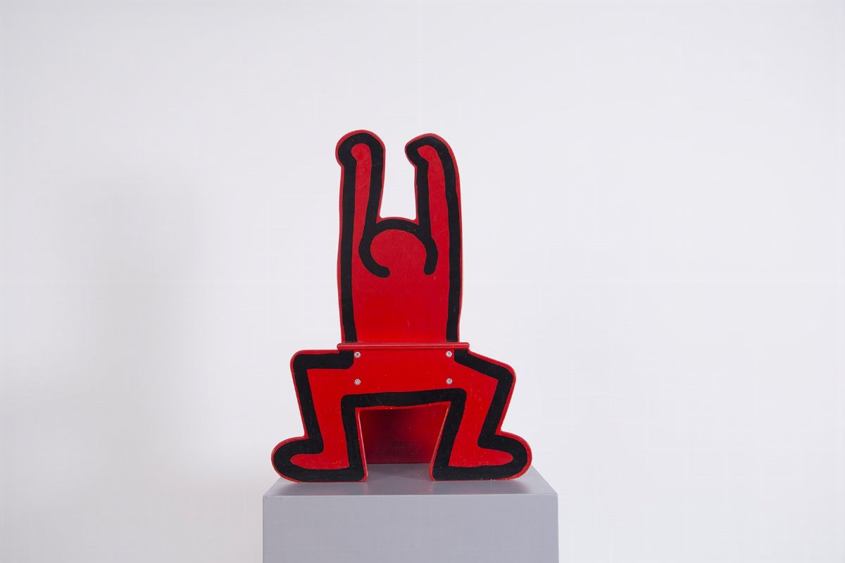 Sedia Rossa per Bambini di Keith Haring per Vilac