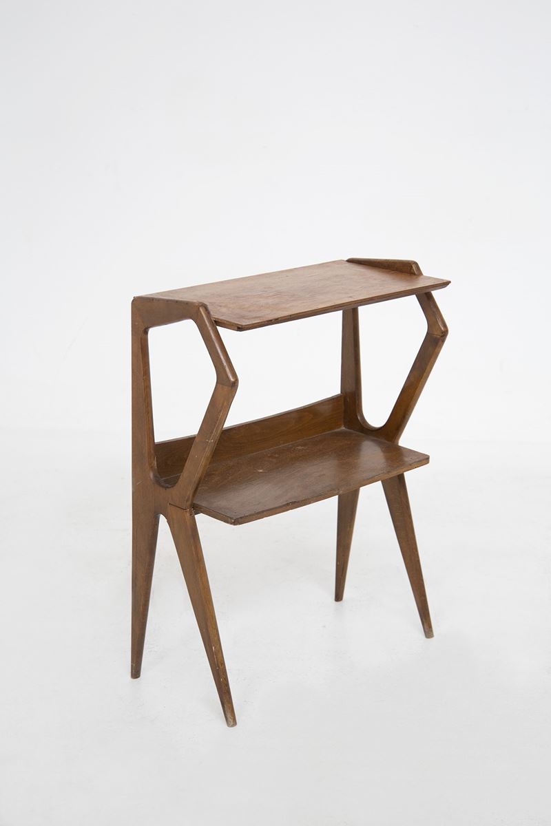 Tavolo consolle italiano vintage in legno
