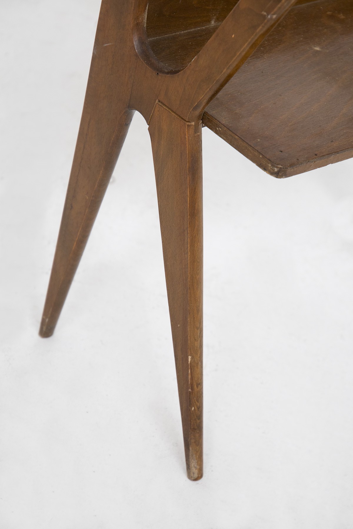 Tavolo consolle italiano vintage in legno