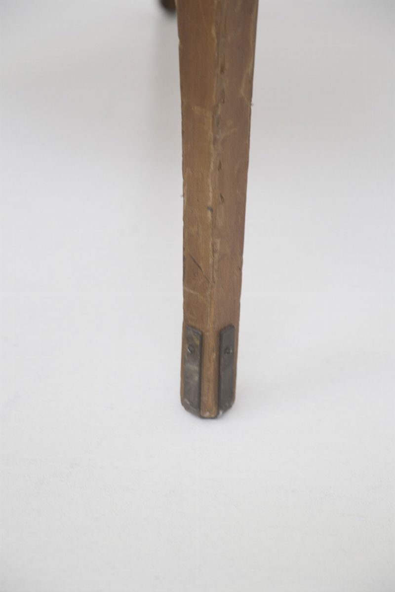 Poltrone Vintage in Tessuto Legno ed Ottone