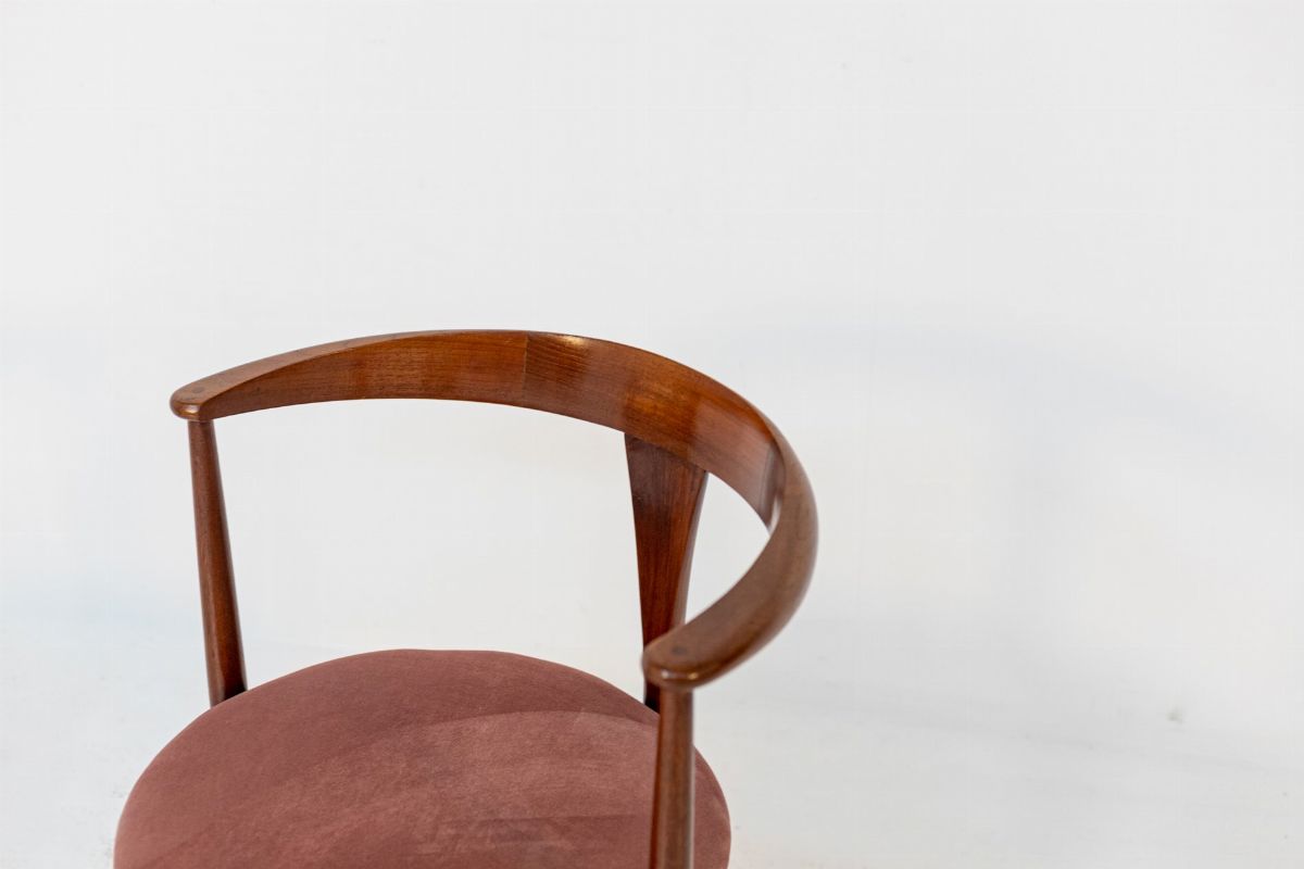 Sedie in Legno per Søborg Møbelfabrik, Etichetta Originale