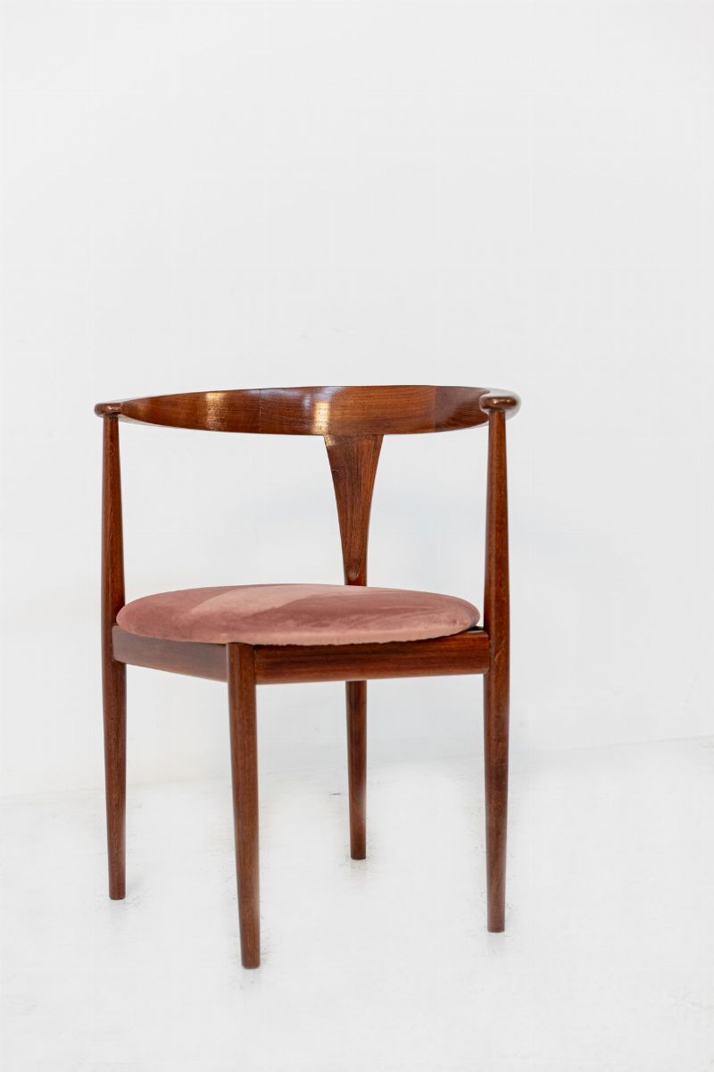 Sedie in Legno per Søborg Møbelfabrik, Etichetta Originale
