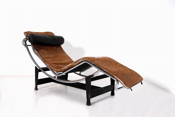 Charlotte Perriand,Le Corbusier,Pierre Jeanneret - Chaise Longue LC4 per Cassina, Firmata