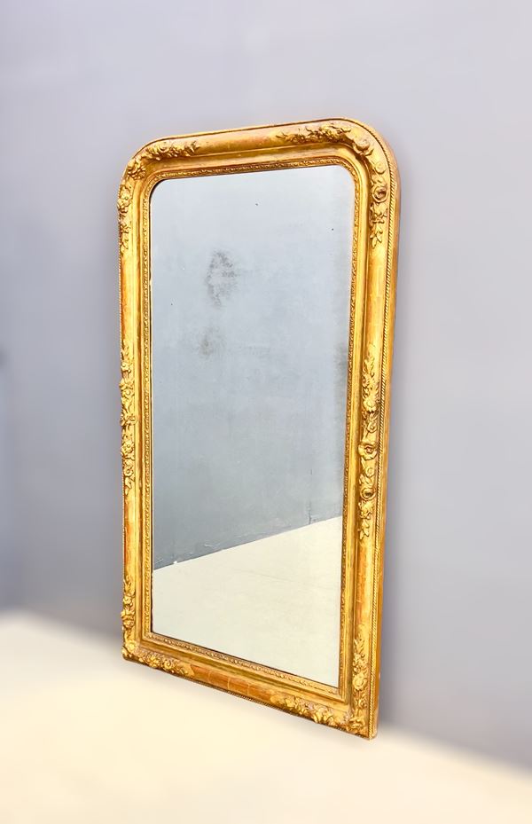 Specchio a foglia d'oro