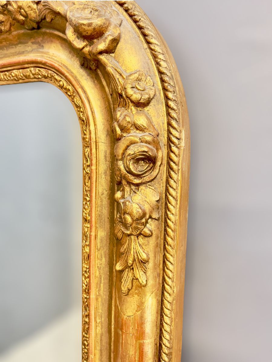 18th Century gold leaf mirror
