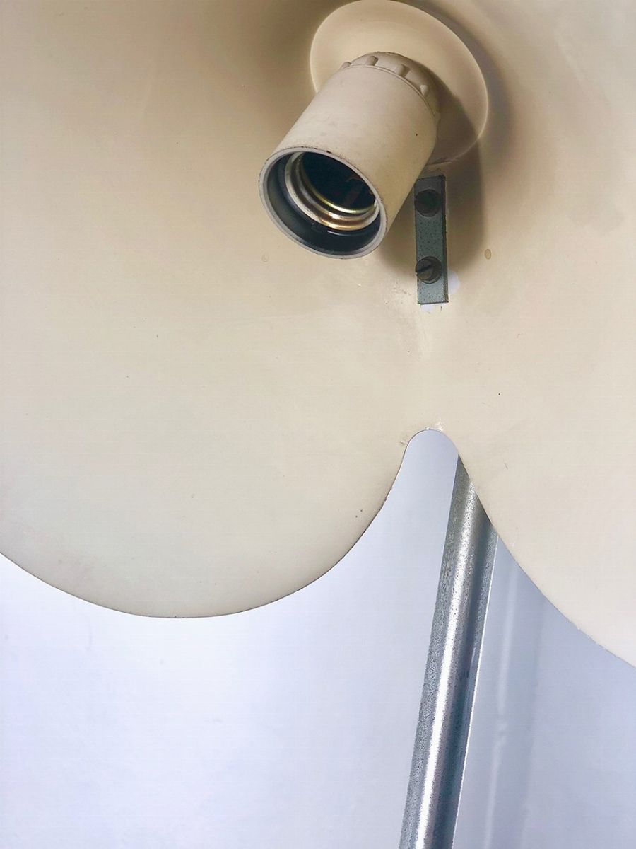 Lampada da Tavolo in Alluminio, Ferro e Acciaio (attr.)