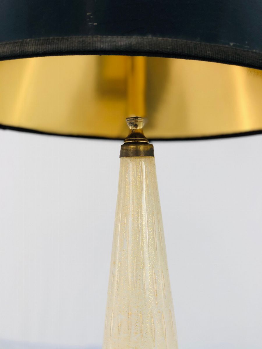 Coppia di Lampade da Tavolo in Vetro di Murano