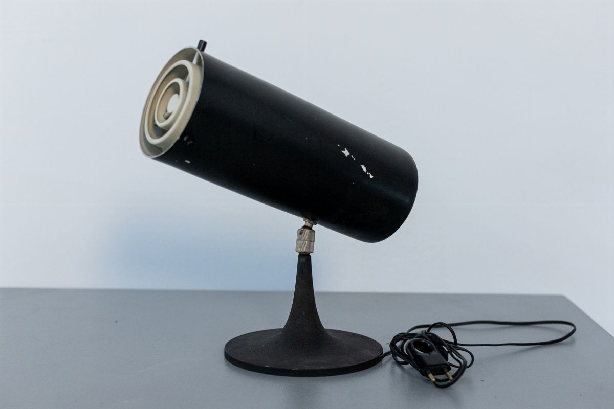 Lampada da Tavolo Modello 569 N per Arteluce, Etichetta Originale