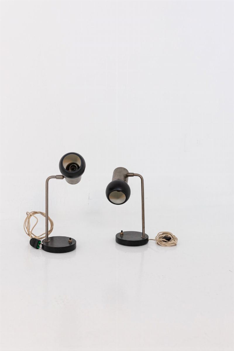 Coppia di Lampade da Tavolo Italiane di Faai Arredo Cremona Manufacture