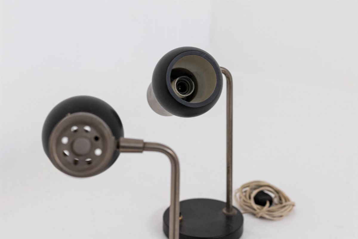 Coppia di Lampade da Tavolo Italiane di Faai Arredo Cremona Manufacture