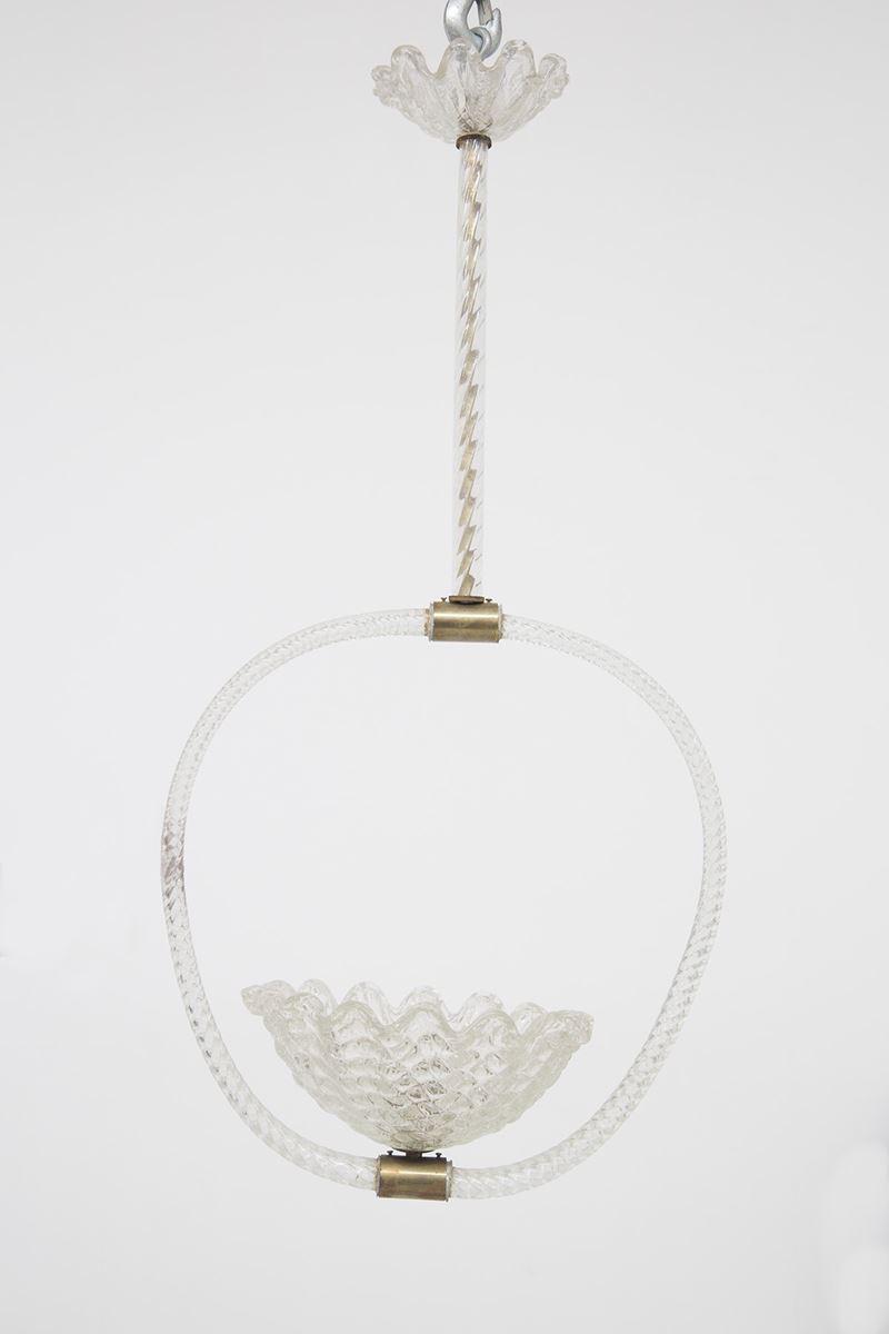 Pendente in Vetro di Murano di Barovier e Toso