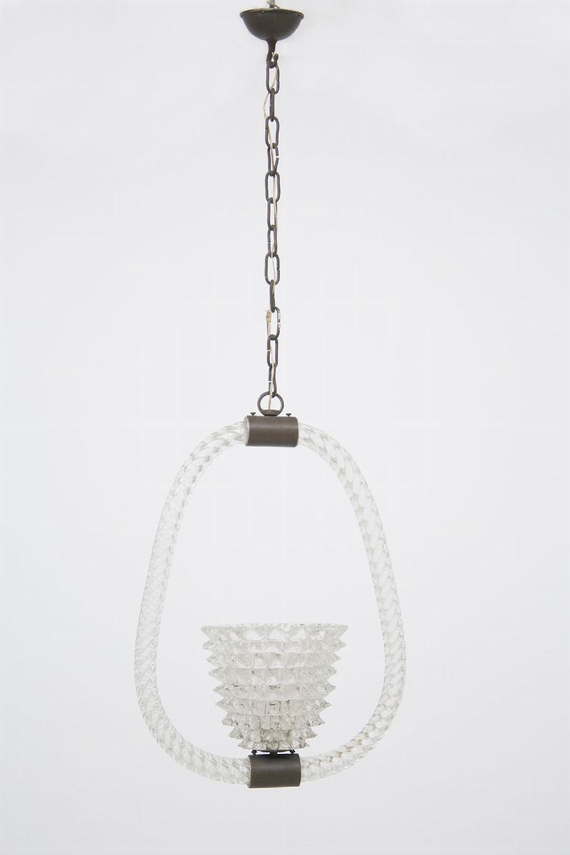 Pendente Vintage in Vetro di Murano di Barovier & Toso