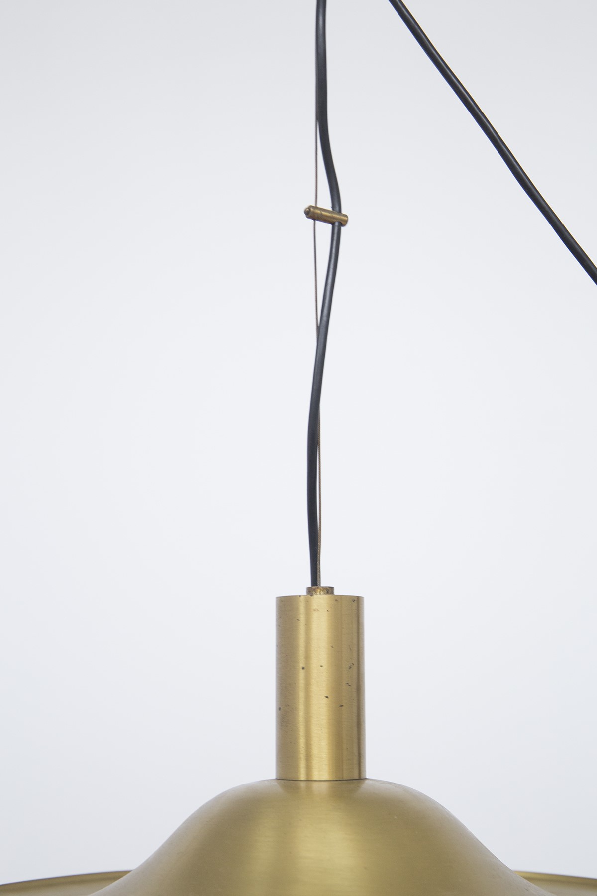 Lampadario in ottone e alluminio di Lamperti