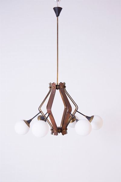 Lampadario Italiano da Soffitto By Stilnovo (attr.)