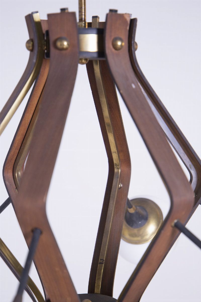 Lampadario Italiano da Soffitto By Stilnovo (attr.)