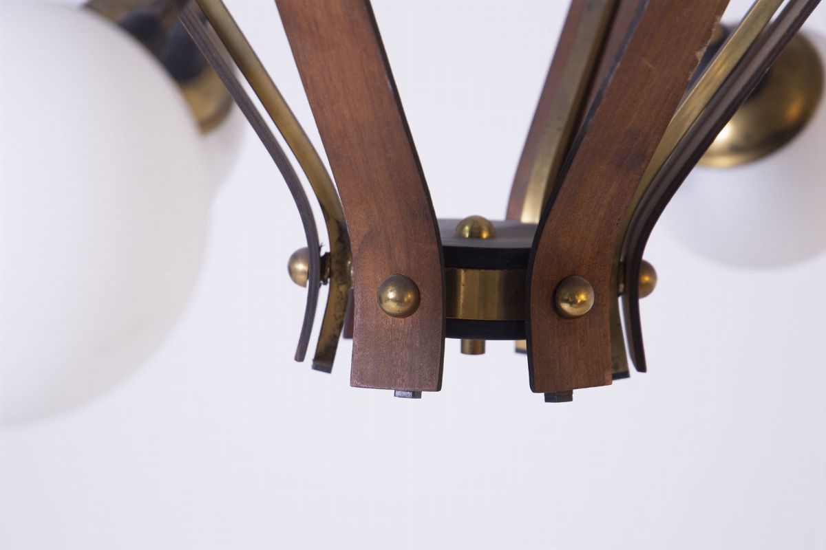 Lampadario Italiano da Soffitto By Stilnovo (attr.)