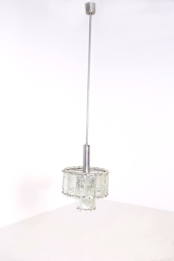 Manifattura Italiana - Italian Pendant in Nickel-Plated and Glass