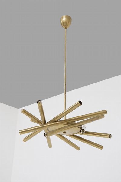Lampadario Italiano in Stile Metà Secolo
