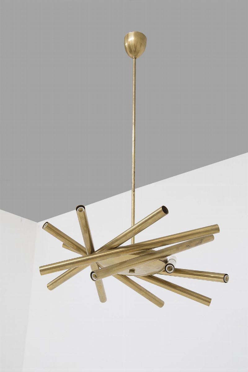 Lampadario Italiano in Stile Metà Secolo