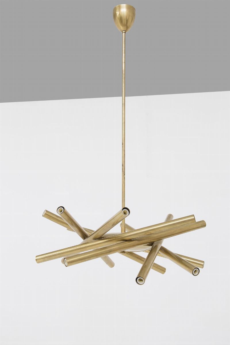 Lampadario Italiano in Stile Metà Secolo