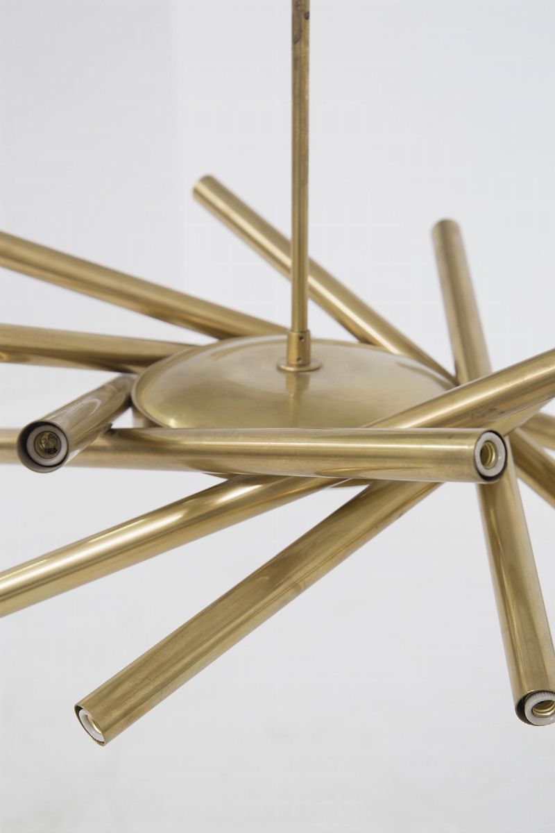 Lampadario Italiano in Stile Metà Secolo
