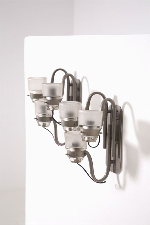 Joe Colombo - Pair of Attr. wall lamps for Oluce