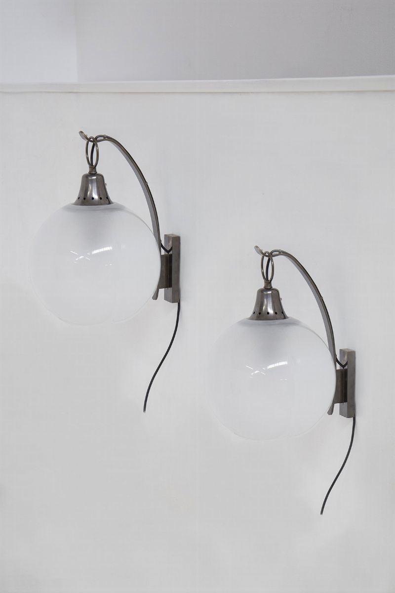 Pair Of Boccia Wall Lamps