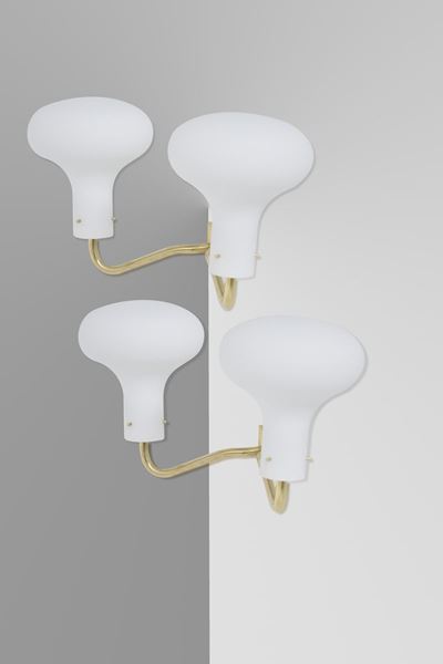 Lampade da Parete in Ottone Dorato