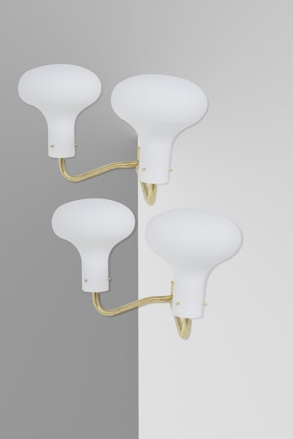 Ignazio Gardella - Wall Lamps in Gilded Brass