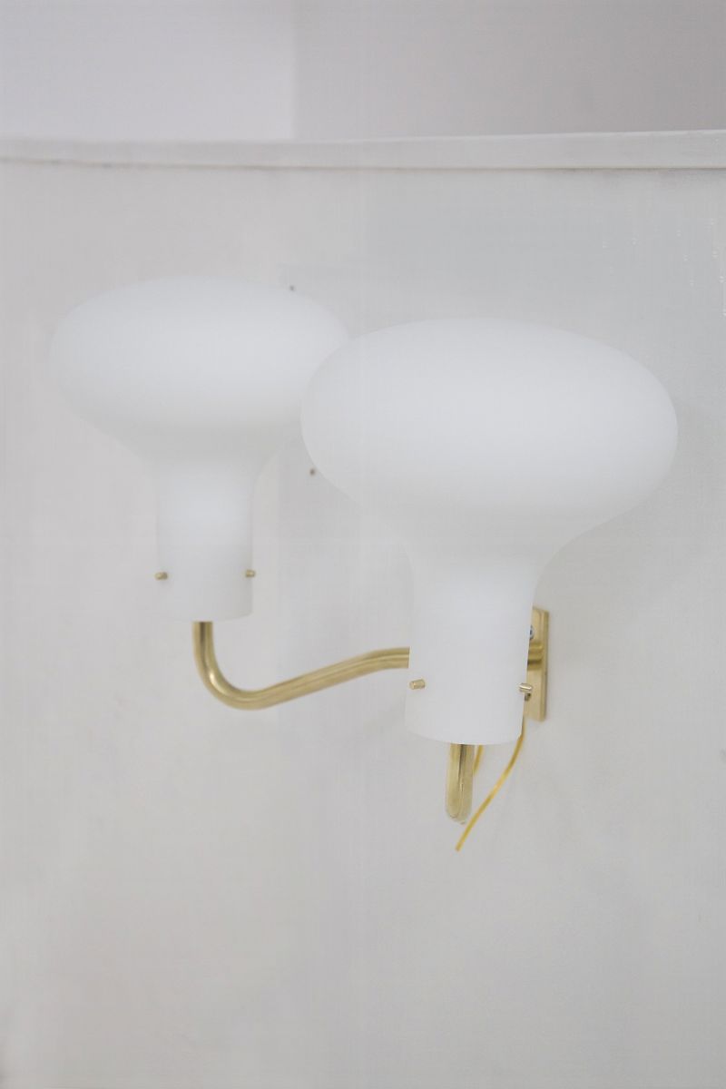 Lampade da Parete in Ottone Dorato