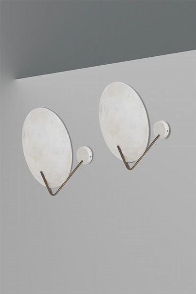 Coppia di Lampade da Muro Italiane