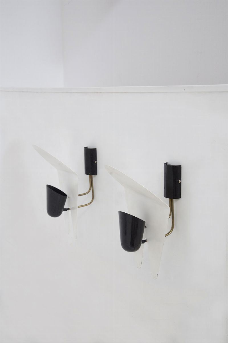 Coppia di Lampade da Muro Francesi