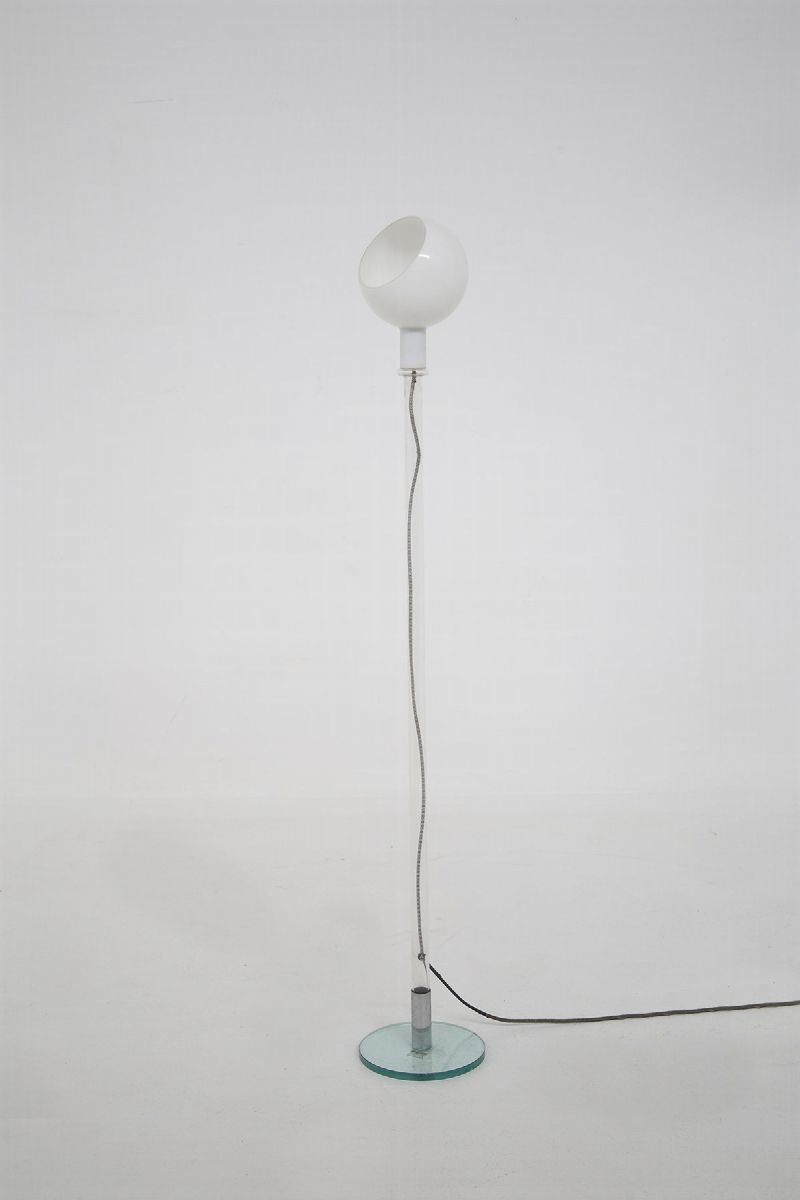 Lampada da Terra in Vetro Italiano