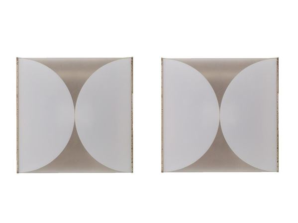 Bobo Piccoli - Bobo Piccoli for Fontana Arte. Pair of wall lamp model "Clessidra". s. ’60/'70s