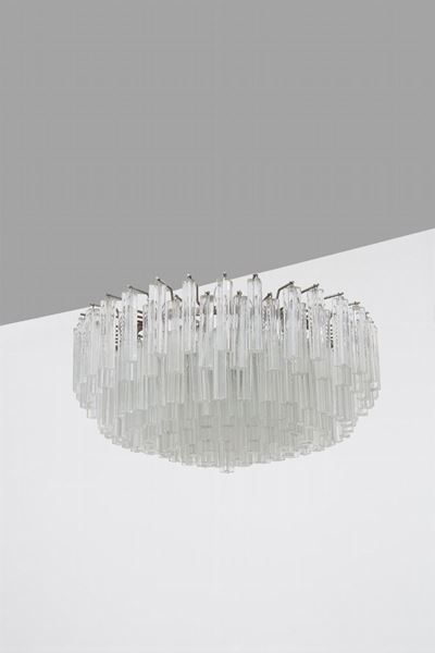 Lampadario Italiano Venini a 10 Luci