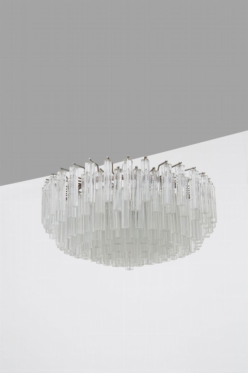 Lampadario Italiano Venini a 10 Luci